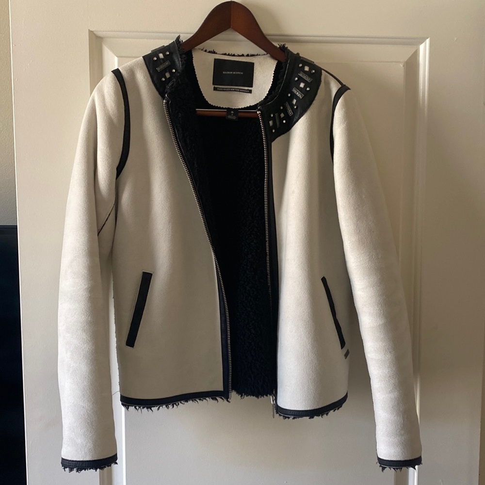 Maison Scotch Paris Night Suede Jacket Size 1 (1 is not a size option here)
